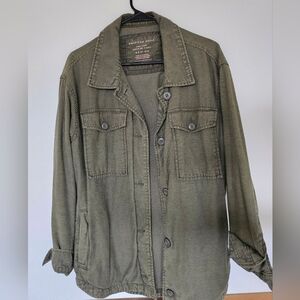 American Eagle Green Shirt Jacket